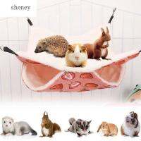 SHENEY ที่นอนบ้านแฮมสเตอร์ผ้ากำมะหยี่นุ่มสองชั้นสำหรับฤดูหนาว,เปลญวนแบบแขวนที่ซ่อนตัวของหนูทดลองสำหรับสัตว์ขนาดเล็ก