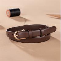 Summer antique silver leather belt for women simple all-in-one jeans with a high-grade leather belt