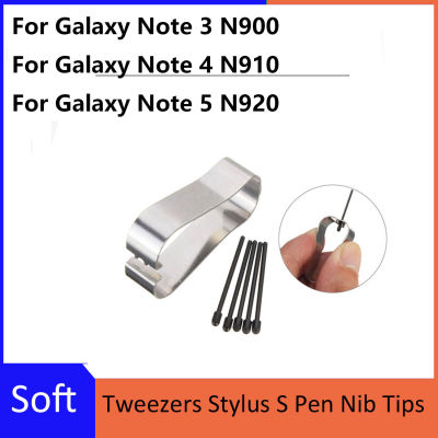 ปลายปากกาสไตลัสสัมผัสกับ Samsung Galaxy Note 3 4 5 N900 N920 N910 Hitam Putih