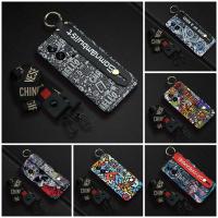 Soft Wrist Strap Phone Case For VIVO IQOO11 Anti-knock Dirt-resistant cover Original TPU Back Cover Graffiti New Cute