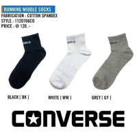 ถุงเท้า Converse RUNNING MIDDLE SOCKS รุ่น 1120766C0 ของแท้