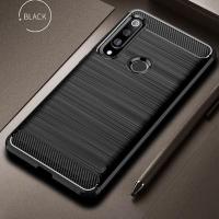 For Huawei P30 Lite Case Carbon fiber Cover Shockproof Phone Case For Huawei P40 Lite E P30 Pro Cover Durable Flex Bumper House Phone Cases