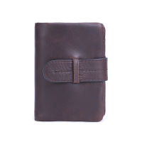 JOYIR Men Wallets RFID Genuine Leather Retro Short Wallet With Coin Prokcet Credit Card Holder Purse Male Luxury Money Bag
