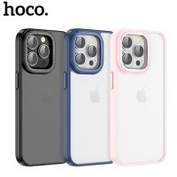 HOCO F Rosted เคสสำหรับ IPhone14/IPhone14บวก/IPhone14 Pro/ IPhone14 Pro Max โทรศัพท์กรณีป้องกันการวางและป้องกันการสึกหรอป้องกันรอยขีดข่วนปกกรณีกึ่งใสกรณีเคลือบ