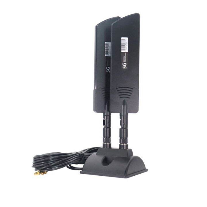 5g-wifi-dual-band-sucker-antenna-42dbi-signal-booster-amplifier-antenna-length-about-20cm-antenna-for-cpe-mc801-network-card-router-modem-black-ts9