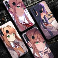 Doki Doki คลับวรรณคดีเคสโทรศัพท์สำหรับ Samsung 13 21 30 31 32 51 52 53 70สำหรับ Huawei เกียรติยศ50 60 70สำหรับ OPPO Vivo