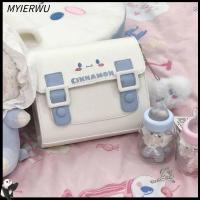 MYIERWU กระเป๋าเคมบริดจ์ แบบพกพาได้ พียู PU สำหรับผู้หญิง หยก guigou กระเป๋า JK BAG กระเป๋าเครื่องแบบเครื่องแบบ กระเป๋าแมสเซนเจอร์