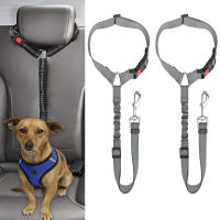 2 Packs Cat Seat Belt Dog Seat Belts for Cars - Unique Denim &amp; Nylon Fabric,Adjustable Dog Safety Belt Car Headrest Restraint