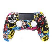 ฝาครอบป้องกันGamepadกรณีAnalog Thumbก้านยึดหมวกซิลิโคนผิวนุ่มกันน้ำAnti-SlipสำหรับPlayStation 4 PS4 Controller