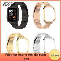 VERFZM SHOP Watchband สร้อยข้อมือป้องกันกล่องโลหะนาฬิกาข้อมือสายสเตนเลส