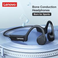 ZZOOI Lenovo X4 Bone Conduction Bluetooth Headphone Sports Earphone Waterproof Wireless Headset with Mic Ear-hook TWS Bass Hifi Stereo