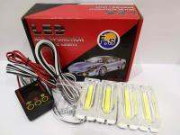 DC 12V 20W LED COB*4 ไฟฉุกเฉินกันน้ำสำหรับรถพ่วง SUV RVสีเหลือง