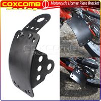 Motorcycle 3/4 20mm Rear Side Axles Vertically Mount License Plate Bracket For Harley Sportster 883 Touring Bobber Cafe Racer