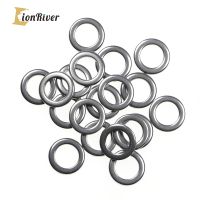 LIONRIVER Stainless Steel Heavy Duty Fishing Solid Ring Saltwater Fishing Accessories Assit Jig Hook Fishing Lure Bait Connector