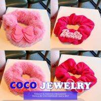 COCOJEWELRY วงกลมผมสีชมพูตุ๊กตาบาร์บี้สไตล์เกาหลีโบว์เด็กเด็กหญิงหวานเครื่องประดับผมใหม่