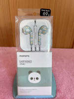 Moshi Moshi หูฟัง EARPHONES Small talk ลายการ์ตูน รูปแพนด้า สีเขียว MOSHI A010