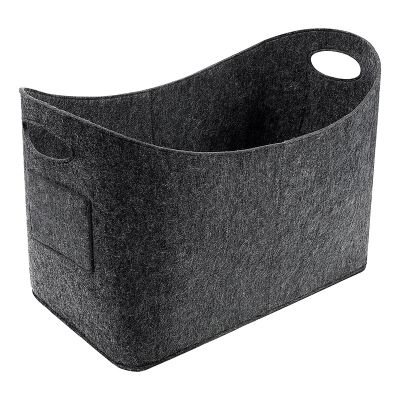 Large Felt Bag Firewood Bag Foldable Wood Basket Felt Shopper Shopping Bag Multifunctional Firewood Bag