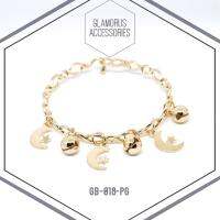 ?? น่ารักมาก กำไลกระดิ่งกุ๊งกิ๊ง Moon &amp; star bracelet with small bell