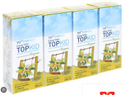 Lốc 4 hộp sữa tươi kem vanilla tự nhiên TH true MILK Top Kid Organic 180ml