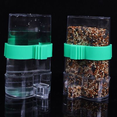 Universal Pet Dispenser Food Store Automatic Water Feeding Cage Clip Bird Feeder Drinker