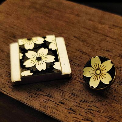 Vintage Brass Hot Boots Cover Cherry Blossom Shutter Button For Canon Nikon Fujifilm Sony Leica Mirrorless Camera Accessories