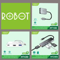 [ประกัน 1 ปี] Robot HT100/HT240S/HT430 HUB multiport adapter for type-c  ตัวแปลงสัญญาณ Type C เป็น HDMI - [HITECHubon]