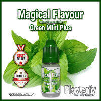 Magical Flavour Green Mint Plus - กลิ่นกรีนมินต์ พลัส - กลิ่นผสมอาหารเข้มข้น - ผ่านการรับรองจาก อย. ประเทศไทย บรรจุและขายโดย Flavorfy กลิ่นผสมอาหารอเนกประสงค์ เหมาะสำหรับ ลูกอม, กัมมี่, น้ำผลไม้, เบเกอรี่, ไอศครีม, ของเหลวอื่่นๆ