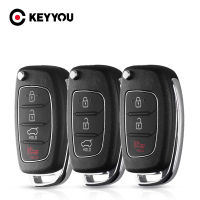 KEYYOU 10ชิ้น3ปุ่มกรณีกุญแจรถระยะไกลสำหรับ Hyundai HB20 IX35 I45ซานตาเฟสำเนียง I40 I20HY20TOY40ใบมีด Fob เชลล์