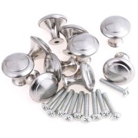 10pcs/set Stainless Steel Round Cabinet Knobs Drawer Knobs Kitchen Cupboard Pull Handles Furniture Hardware Accessory Hot! Door Hardware Locks