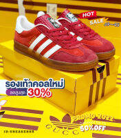 สินค้าใหม่?รองเท้าแฟชั่นAdd Gazelle Maroon สีแดง รองเท้าผ้าใบ รองเท้าลำลอง อุปกรณ์ครบเซ็ต