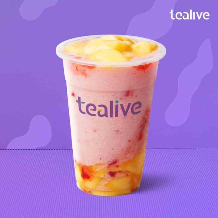 Tealive Strawberry Pudding Smoothie [WalkIn] Lazada