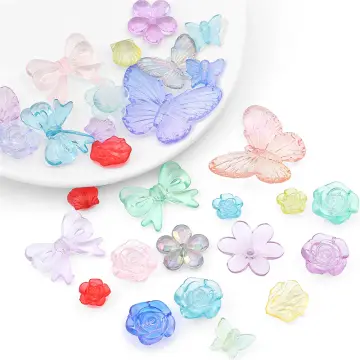 Translucent Butterfly Beads for Bracelet, Necklace, Jewelry Making