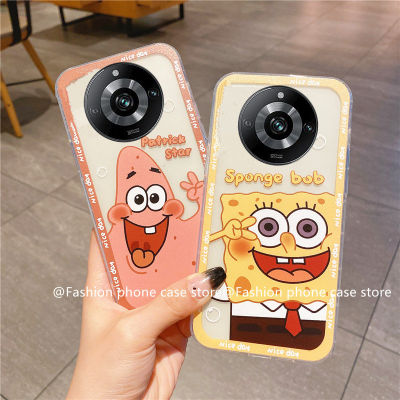 Phone Case เคส Realme11Pro + Plus 5G เคสโทรศัพท์รูปการ์ตูน SpongeBob ใสซิลิโคนนิ่ม2023ราคาไม่แพง