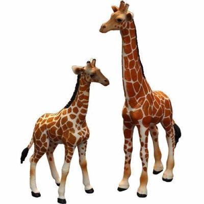 Solid simulation animal models of wild animal toys and child toy giraffe giraffe giraffe model
