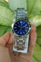 นาฬิกา Casio รุ่น LTP-1215A-2A2 นาฬิกาผู้หญิงสายแสตนเลส หน้าปัดสีน้ำเงิน - มั่นใจ ของแท้ 100% รับประกันสินค้า 1 ปีเต็ม