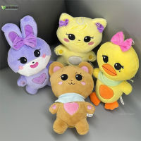 ARTH-Toys ตุ๊กตาหนานุ่มรอบนอกสีชมพูสีดำน่ารักตุ๊กตาหนานุ่มที่เหมือนจริงตุ๊กตาสตัฟขนนุ่มสบายผิวเป็นมิตรกับ ARTH-MY คอลเลกชันตกแต่งของขวัญสำหรับเด็กผู้หญิง