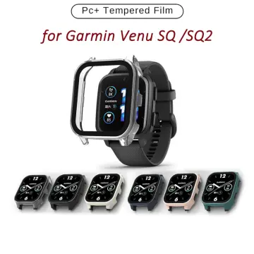 Screen Protector Case Compatible with Garmin Venu 3S Smart Watch Screen  Protector for Garmin Venu 3S PC+Tempered Glass Full Coverage Bumper  (Clear*2)