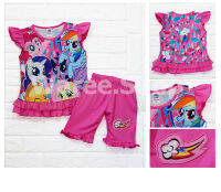 ชุดเซตเด็ก ชุดเสื้อกางเกง ชุดเด็กผู้หญิง ลายลิขสิทธิ์แท้ โพนี่ My Little Pony  #ของแท้ ชุดเด็กหญิง เสื้อ + กางเกง