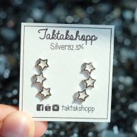 Stars studs earring silver925