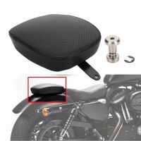 Motorcycle Black Leather Rear Pillion Passenger Seat Pad For Harley for Sportster XL1200 883 72 48 2010 2011 2012 2013 2014 2015