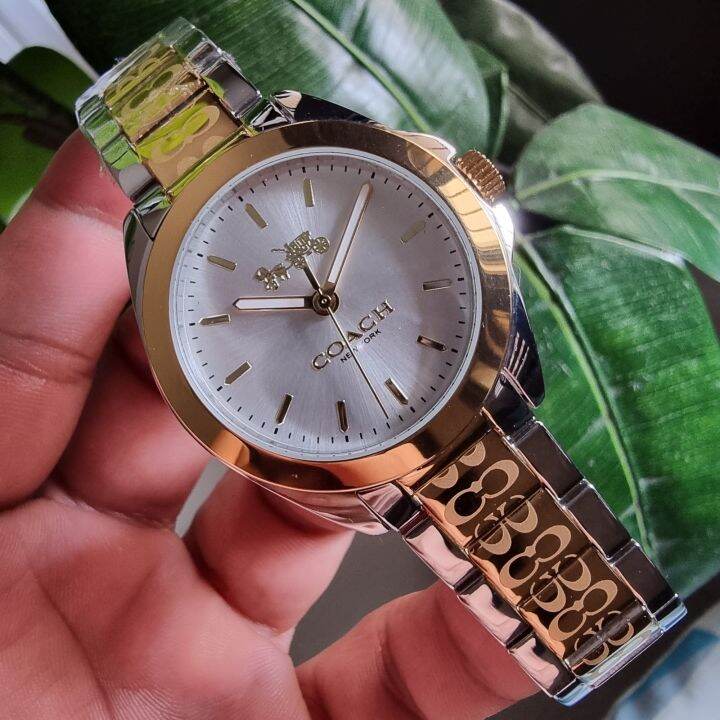 Coach watch clearance gold and silver