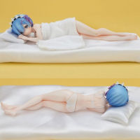 ตุ๊กตาฟิกเกอร์ อะนิเมะ Re:Zero รีเซทชีวิตฝ่าวิกฤตต่างโลก Rem Sleeping Suit Ver. Underwear Undersuit with Quilt Re:Life in a Different World from Zero ขนาด 22 ซม.