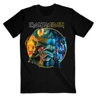 Iron Maiden Tshirt Future Past Tour 23 Circle Band New Black Official