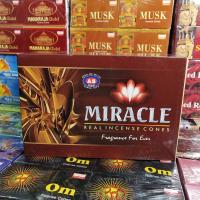 กำยาน กำยานอินเดียหอม กลิ่นมิราเคิล "Miracle Incense cones" นำเข้าจากอินเดีย กลิ่นหอมมสุุุุุดด หอมทะลุกล่อง