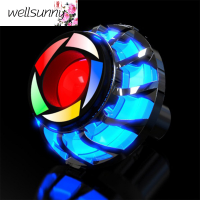 Wellsunny 1x ไฟเบรค LED อเนกประสงค์สำหรับท้ายรถมอเตอร์ไซค์ตาเหยี่ยวมอเตอร์ไซด์มีไฟกระพริบด้านหลังอุปกรณ์เสริมหลอดไฟเบรกสีรถจักรยานยนต์รอบ