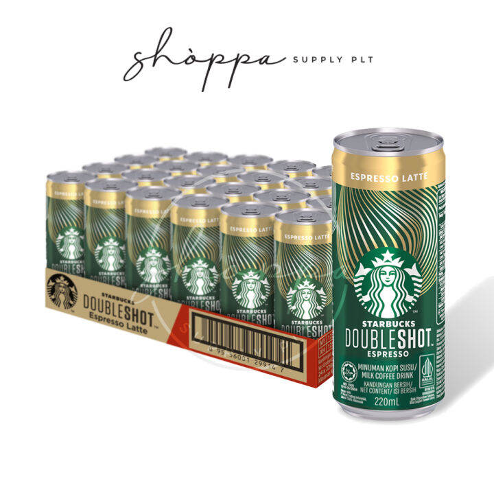 Shoppa Starbucks Doubleshot Espresso Latte 220ml X 24 [use By 22 08