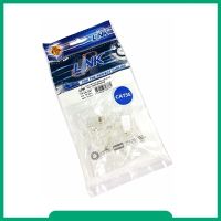 LINK รุ่น US-1001 CAT 5E RJ45 Plug, Unshield (10 Each/Pkg) หัวแลน แบบ RJ45 CAT 5E ตัวผู้ไม่มีชีลด์หุ้ม (Unshield)