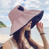 Johnshine Foldable Bucket Hat For Women Girls Summer Sun Hat Fisherman Visor Cap Anti-UV Wide Brim Sunscreen Hats Cotton Caps