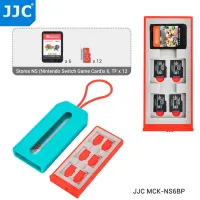 JJC เคสการ์ดเกม18สล็อตกระเป๋าสตางค์สำหรับ Nintendo Switch กล่องเปลือกแข็งไมโครการ์ดเอสดีทีเอฟแบบพกพาอุปกรณ์ Micro SD