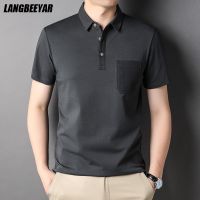 Top Grade 2022 New Brand Designer Polo Shirt Men Summer Short Sleeve Plain Korean Solid Color Casual Tops Fashions Clothes